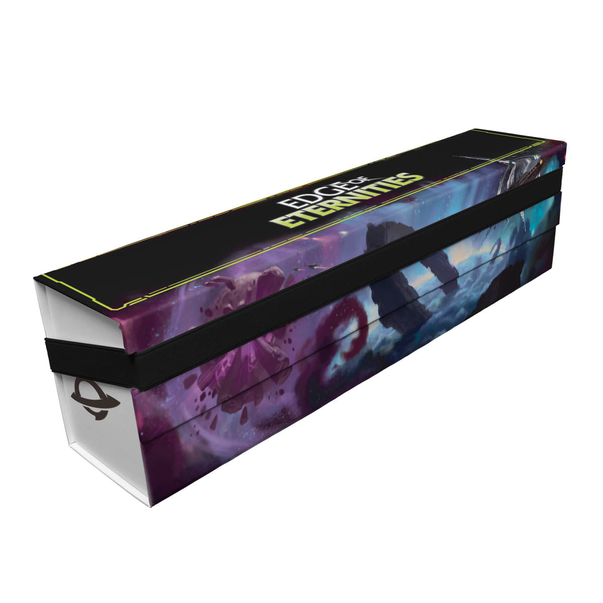 edge of eternities nebula space station 500 flat pack storage box for magic the gathering