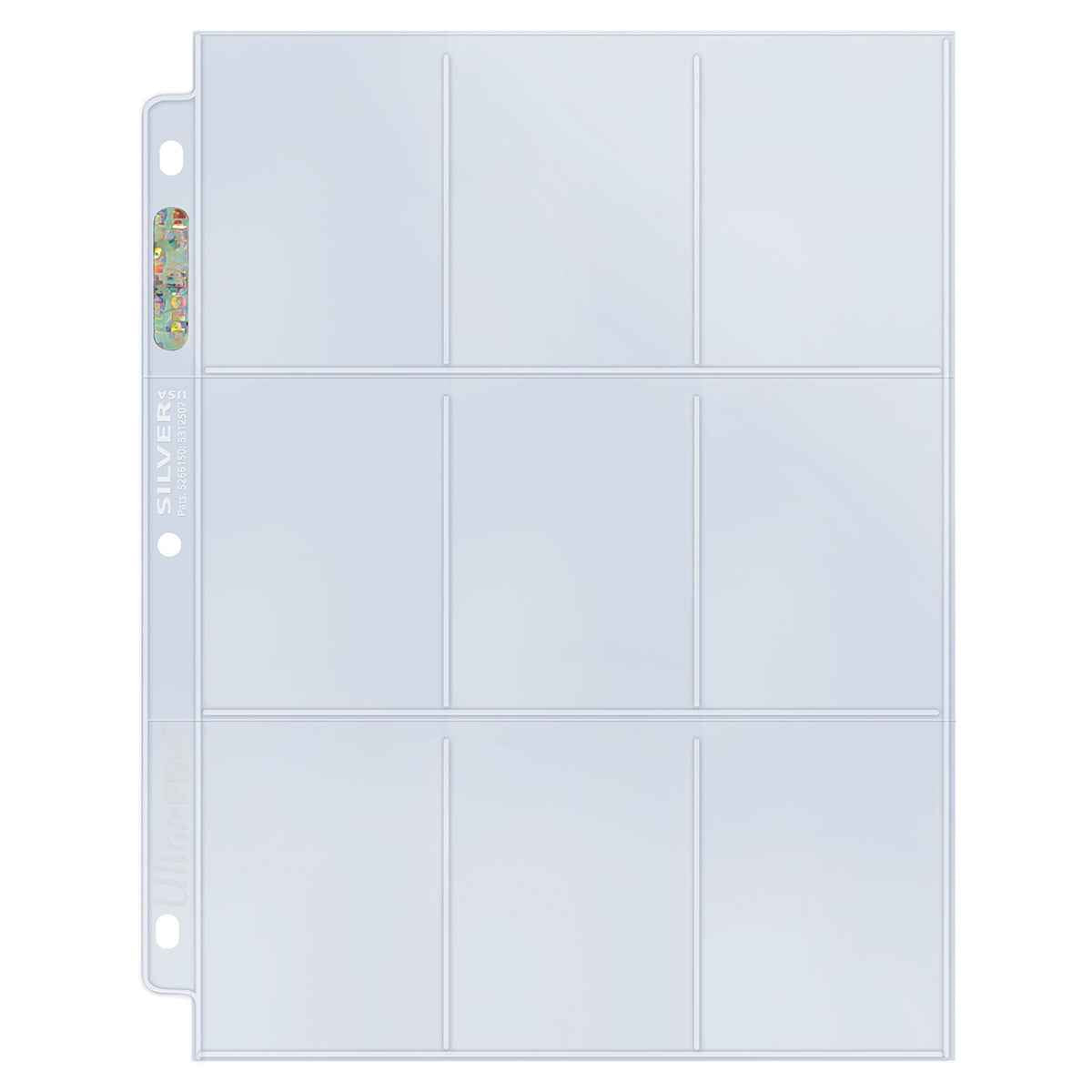 silver series 9 pocket pages 100ct for standard size cards
