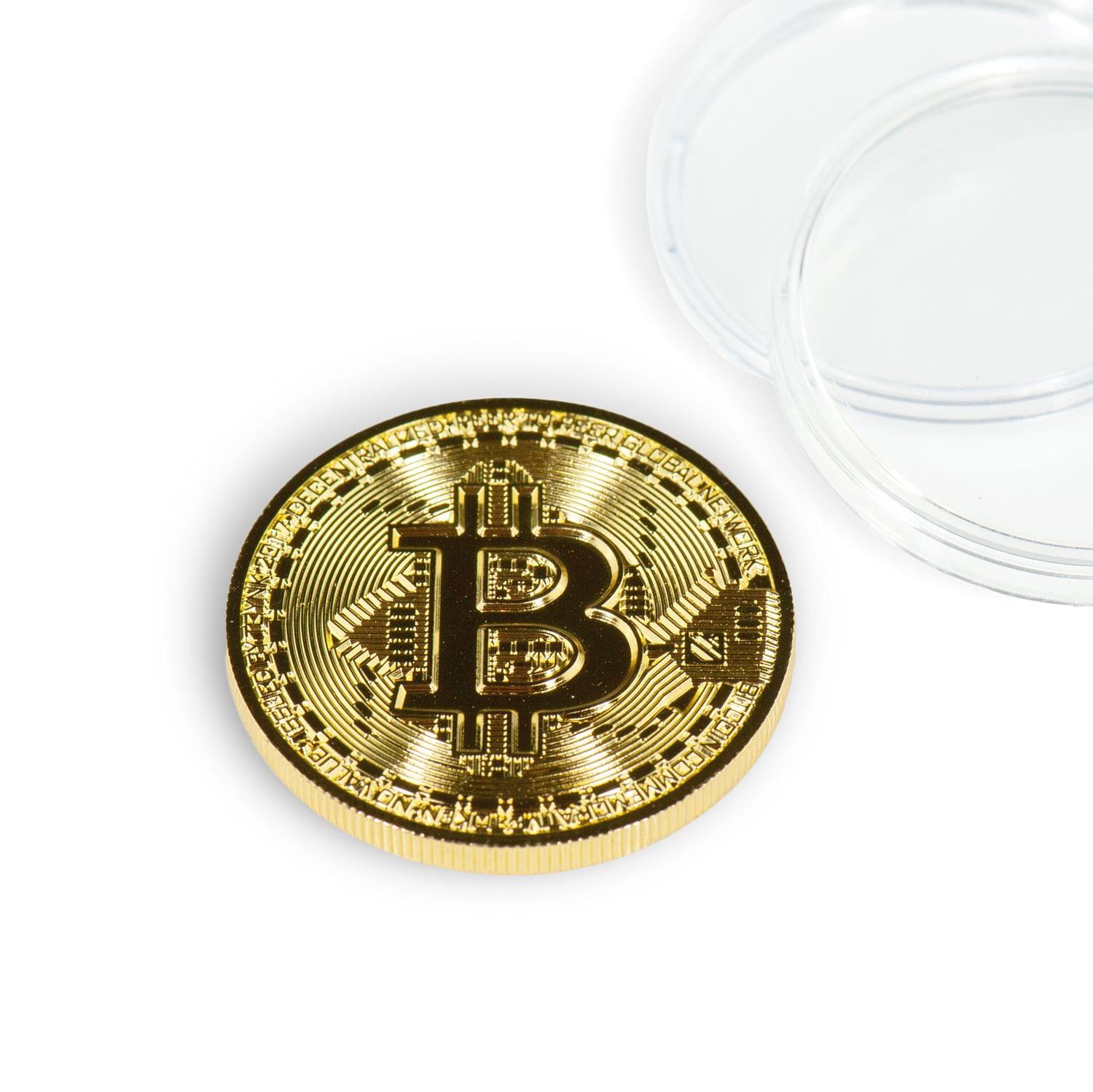Bitcoin Collectible|Gold Plated Commemorative Blockchain Coin| Collector’s Coin