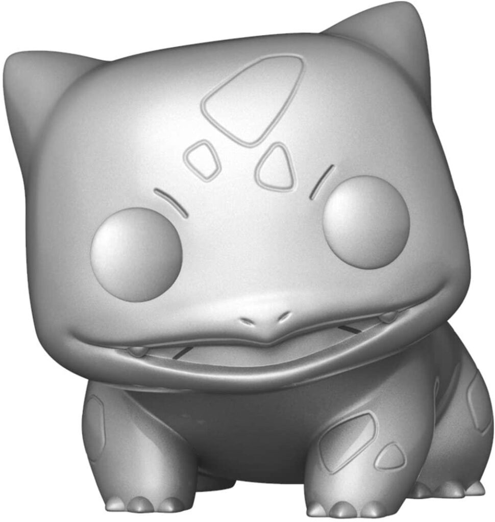 pokemon funko pop vinyl figure bulbasaur silver metallic